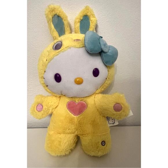 Hello Kitty Other - Hello Kitty Easter Bunny Plush Animated Greeter - Yellow Bunny